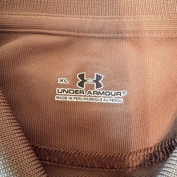 🔥 UNDER ARMOUR Golf Polo | Olive Green & Gray | Size XL | Performance Tech - Picture 3 of 3